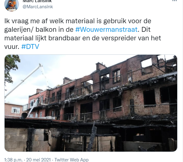 Den Haag – Grote brand Wouwermanstraat