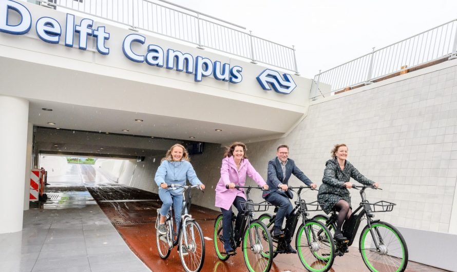 Delft – Nieuwe fietstunnel geopend
