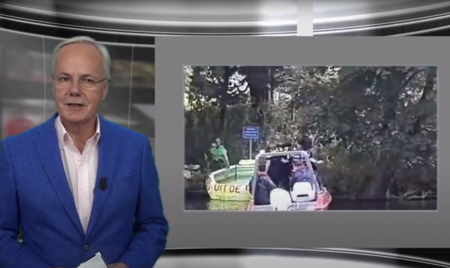 Regionieuws TV 26 aug  2021 – demonstrant als kikker verkleed op de Hofvijver aangehouden
