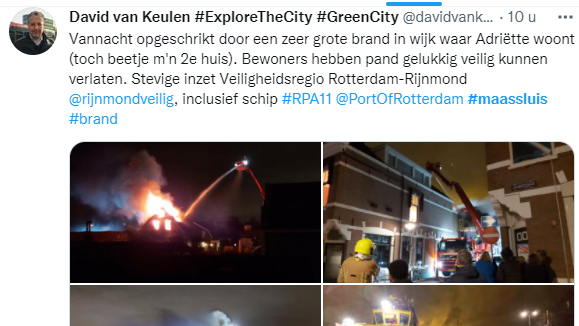 Maassluis – Grote brand in President Steynstraat