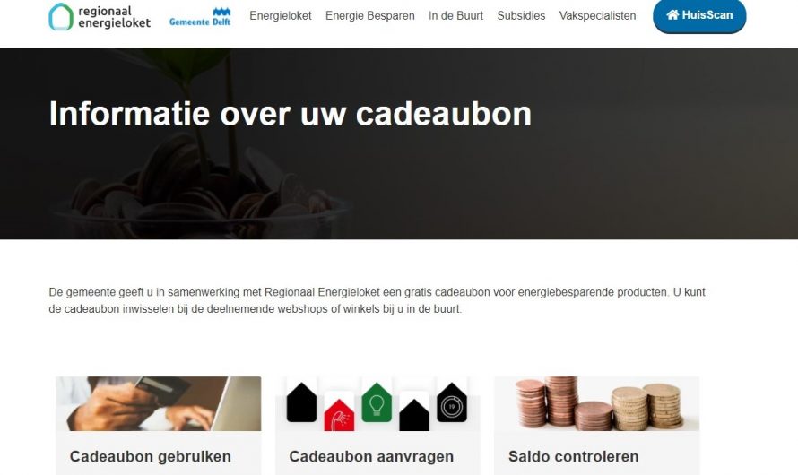 Delft – Energiecadeaubon voor inwoners