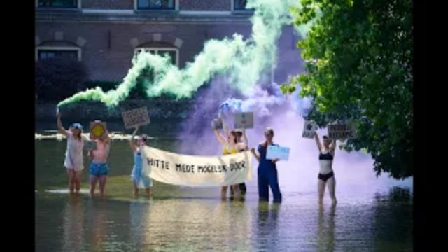 Regionieuws TV – Klimaatactivisten bezetten eilandje in Hofvijver Den Haag