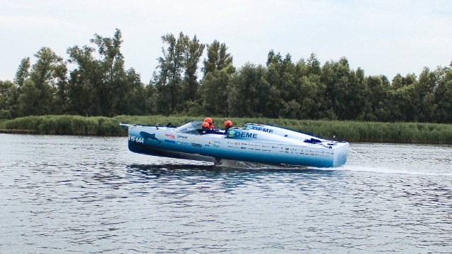 Delft – Waterstofboot TU Delft doet mee aan race in Monaco