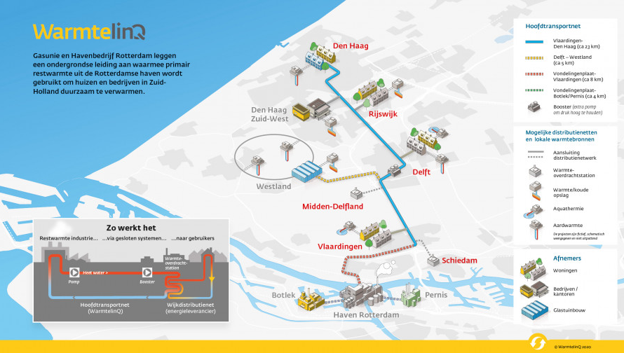 Uitbreiding warmtenet in Den Haag, met 50.000 woningen  op dit moment te duur, onzekerheid over de regels