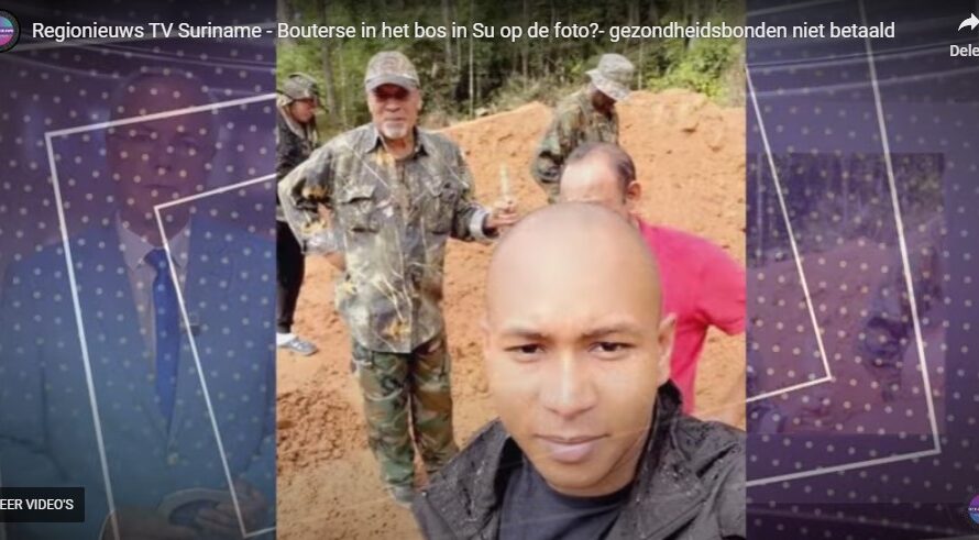 Bouterse in het bos in Surinaams bos op de foto? – gezondheidsbonden lopen weg niet betaald – stembureau personeel