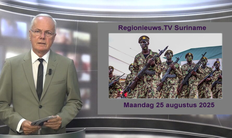 Regionieuws TV Suriname 25 augustus 2025►leger tegen criminaliteit ► Paul Somohardjo Ministersalaris