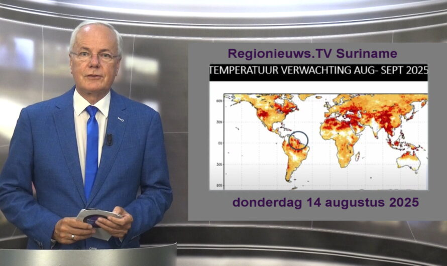 Regionieuws TV Suriname 14 augustus 2025 ►meer geld onderwijs ► extreme hitte►artsenopleiding AdKus