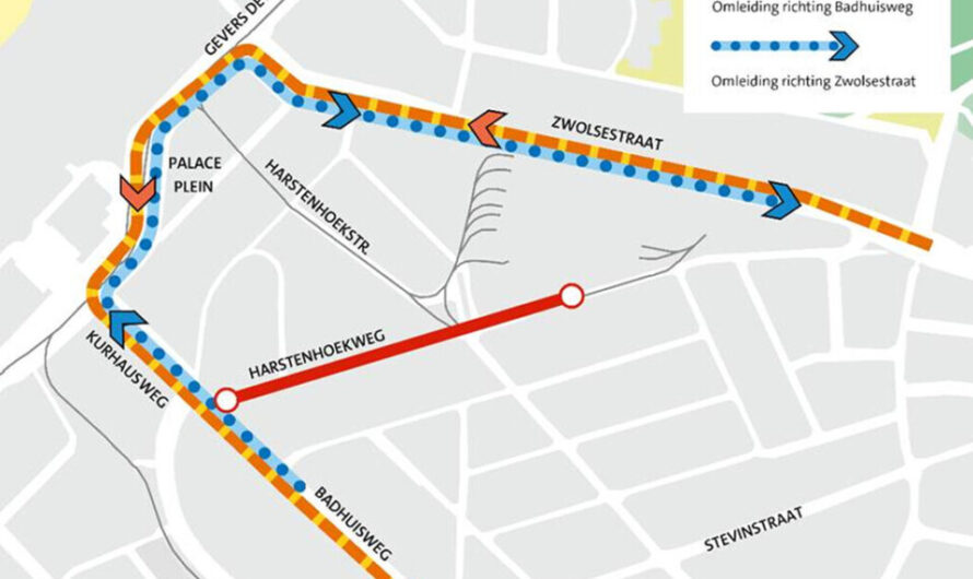 Verkeershinder door werkzaamheden Harstenhoekweg in Belgisch Park