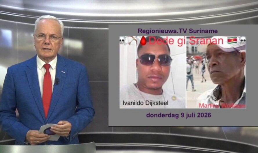 Regionieuws TV Suriname 9 juli 2026 ►Pikin Saron: agenten vrijuit? ► Reeberg start 3500 woningen