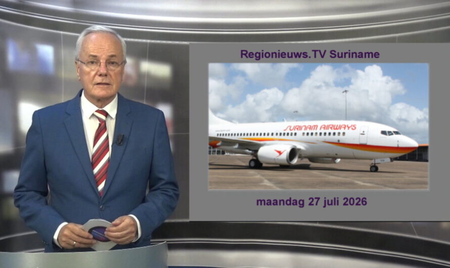 Regionieuws TV Suriname 27 juli 2026 ► SLM vlucht geannuleerd ► Harish Monorath: Suriname veiliger?