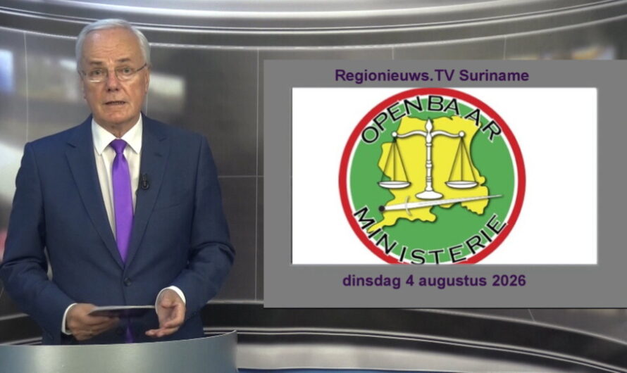 Regionieuws TV Suriname 4 augustus 2026 ► 50 corruptiezaken naar OM ► weer honderden spookambtenaren