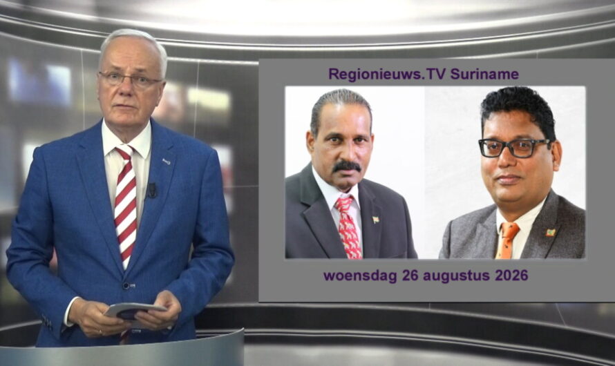 Regionieuws TV Suriname 26 augustus 2026 ►VHP verkiezingsstrijd? ► EBS stroomuitval in regio’s?
