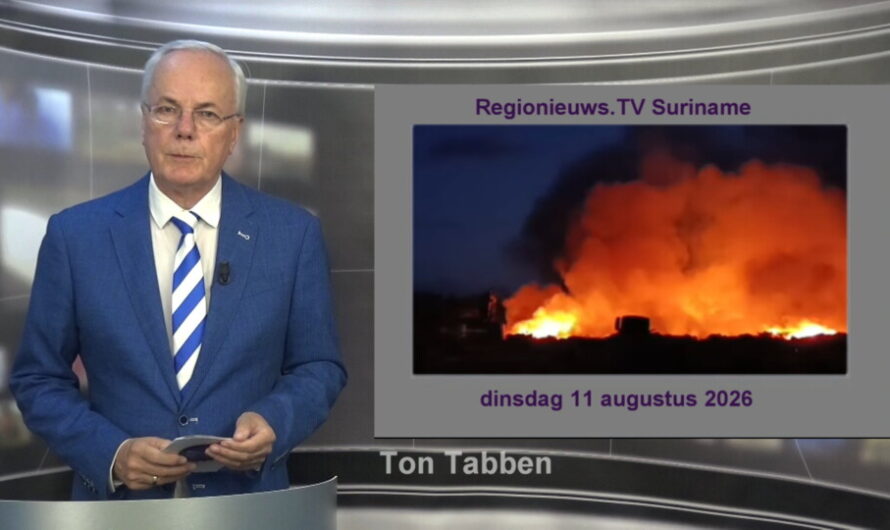 Regionieuws TV Suriname 11 augustus 2026 ► Weer grote brand ► Groenten met bestrijdingsmiddelen