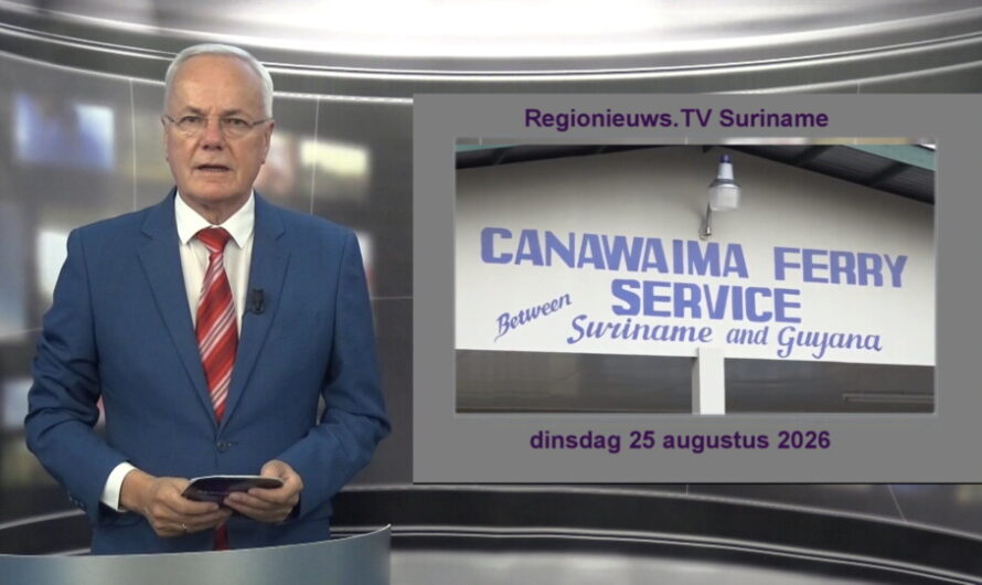 Regionieuws TV Suriname 25 augustus 2026 ►Vaarverbod Canawaima ►Brillenvergoeding SRD 7000
