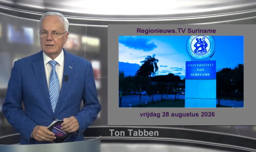 Regionieuws TV Suriname 28 augustus 2026 ►AdeKus geen geld ►Vissterfte en Grassalco ►15% extra loon