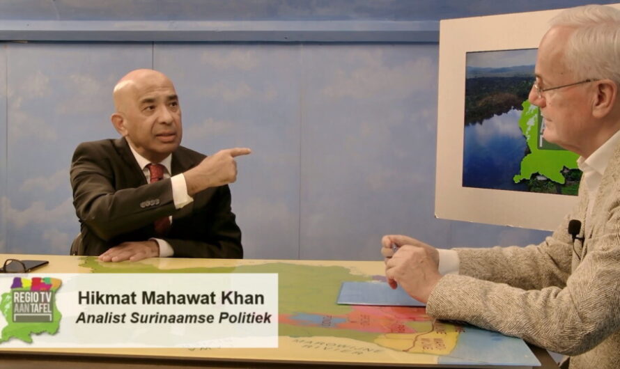 Regio TV aan Tafel Suriname: over 1 jaar Suriname en veel meer, met analist Hikmat Mahawat Khan.